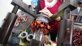 AC Motor Stator Coil Winding Inserting Machine & Electric Induction Motor  Inserting