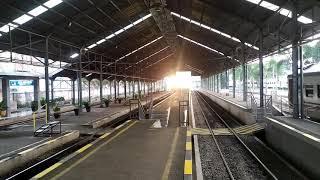CC 204 09 01 KPT Bersama Kereta Api limex Sriwijaya Tiba Distasiun Tanjung Karang