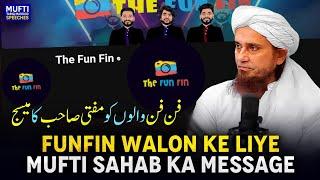 FunFin Walon kay Liye Mufti sahab Ka Message  Mufti Tariq Masood Speeches 