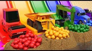 Construction Vehilce Giant With Magic Slide Ball Volcano Car for kids