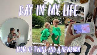 DITL SAHM of twin and a newborn baby girl  Does she have Laryngomalacia?? Ft. Arenti