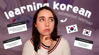  q&a  battling self doubt? opinions on hanja? reading slowly? thoughts on using tv to learn?