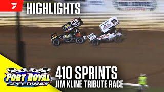 Jim Kline Tribute Race  410 Sprints at Port Royal Speedway 62224  Highlights