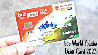 bob World Yoddha Rupay Select Debit Card 2023  Bank of Baroda Rupay Debit + Prepaid Card 2023