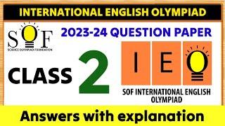 English Olympiad class 2  SOF IEO CLASS 2  IEO OLYMPIAD CLASS 2  IEO 2023-24 class 2  #olympiad