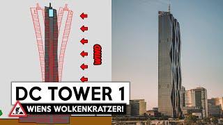 So wurde der DC Tower in Wien gebaut  Pendelsystem Outrigger...