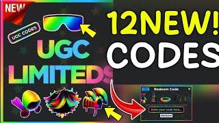 HURRY UP ️ALL WORKING CODES FOR UGC LIMITED IN SEPTEMBER 2024 ROBLOX UGC LIMITED CODES