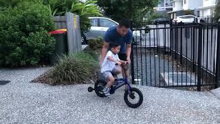 3yrs old Ross learned how to bike