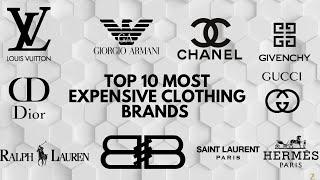 Top 10 Most Expensive Clothing Brands In The World  Best Fashion Brands In The World