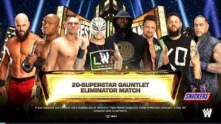 The CRAZIEST MATCH Ever 20-Man GAUNTLET ELIMINATION Match  WWE 2K24