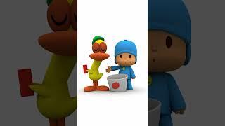 Pato is building a tower Look who wants to join... its Pocoyo  Pocoyo Shorts for Kids  #shorts