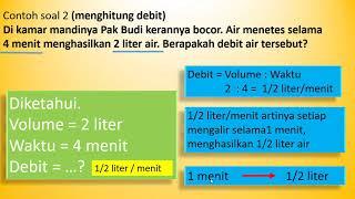 #CARA MUDAH MENGHITUNG DEBIT AIR#-IIK GURU SD#