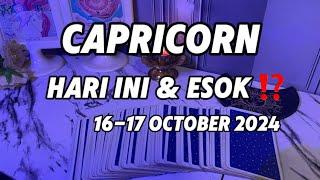 Capricorn   Hari Ini & Esok ⁉️ 16-17 October 2024 Yang Terjadi Dalam Hidupmu...