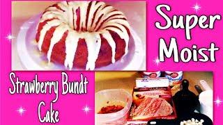 Strawberry Bundt Cake with SECRET ingredients  Mommy Monday