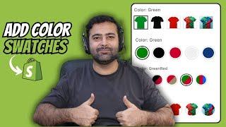 Shopify Tutorial - How To Add Color Swatches beginner friendly