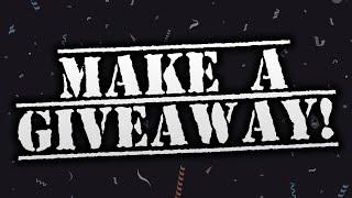 How To Make A GIVEAWAY On YouTube