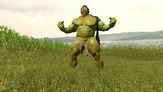The Incredible Hulk Muscle Growth Animation