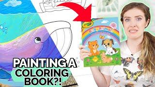 Professional Artist PAINTS Childrens COLORING BOOK?...