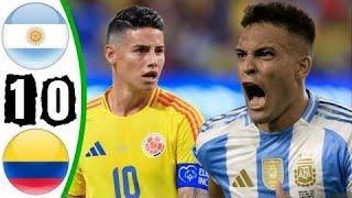ملخص مباراة الأرجنتين وكولومبيا 1-0 - اهداف مباراة الأرجنتين وكولومبيا - نهائي كوبا امريكا 2024