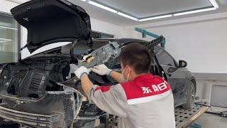 Restoring Perfection Nissan Car Side Collision Repair