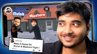 I Made Elvish Yadav Vs Maxtern Fight *Controversial* Mobile Game  Devlog @GameOnBudget