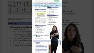 AFIB Atrial Fibrillation for nursing students in 60 seconds #short #rn #nursing #nclex #cardiac