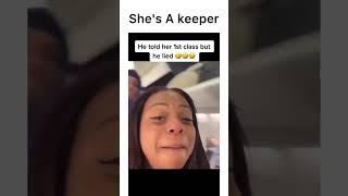 He lied about first class and she called him out on plane #comedy #fyp #shorts