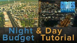 Cities Skylines Night and Day Budget Tutorial for After Dark - GuidesTips