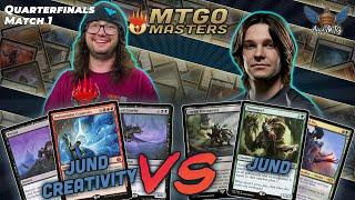 Jund Creativity vs Jund  MTG Modern  MTGO Masters  Quarterfinals  Match 1