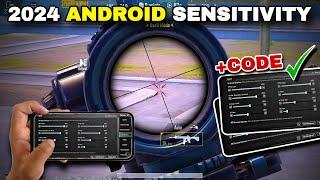 PUBG MOBILE ANDROID SENSITIVITY SETTINGS 2024  COPY & USE + NEW CODE 