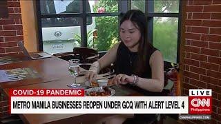 More businesses in Metro Manila are reopening under GCQ with Alert Level 4