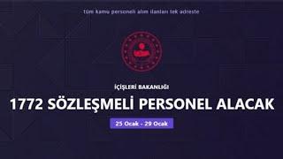 İçişleri Bakanlığı Personel Alımı Son Gün 29 Ocak