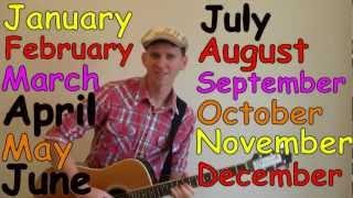 Months of the Year Song  Learn English Kids