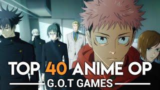 @GOTGamess Top 40 Anime Openings Party Rank