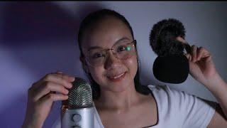 ASMR Fast Mic Scratching & Rubbing barefluffysponge with mouthsounds