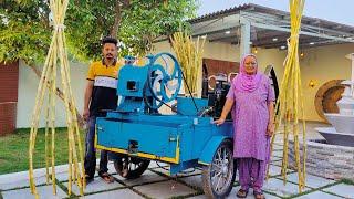  Sugarcane juice Making  Veg Village Food