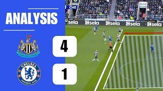 Newcastle 4-1 Chelsea Tactical Analysis