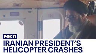 Iranian presidents helicopter crashes