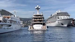 Avantage 87m • Bulat Utemuratovs $200 million superyacht • full docking maneuver @emmansvlogfr
