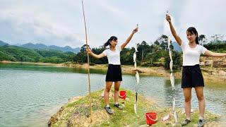 Special fishing videos Fishing with multiple hooks at once results in surprising fish bites