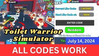 *All CODES WORK* Toilet Warrior Simulator ROBLOX July 14 2024