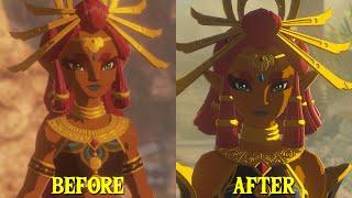 Riju Before & After  - The Legend Of Zelda Tears Of The Kingdom Vs Hyrule Warriors Age of Calamity