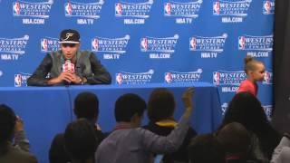 Stephen Currys Daughter Riley Steal The Press Conference