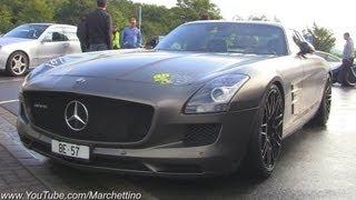 Brabus Mercedes SLS AMG Engine Start and Drives Off