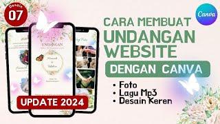 Baru Cara Bikin Undangan Pernikahan Digital Website  undangan canva desain 7