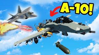 RAIDING The Military AI with an A-10 WARTHOG in Stormworks