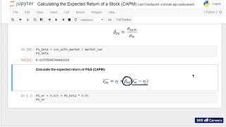 Py 92 Calculating the Expected Return of a Stock CAPM