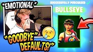 Tfue FINALLY Buys The *NEW* BULLSEYE SKIN And Explains Why...EMOTIONAL Fortnite SAD Moments