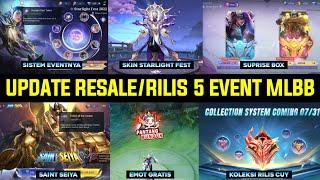 UPDATE RESALERILIS 5 EVENT MLBB 2024  SUPRISE BOX SAINT SEIYA SISTEM KOLEKSI & STARLIGHT FEST 2024