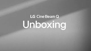 LG CineBeam Q 4K Portable Projector Unboxing Video –Tiny projector. Epic 4K display. HU710PB
